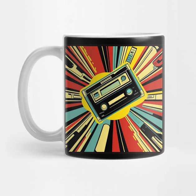 Vintage Retro Music 80s Audio Cassette Tape 085 II by musicgeniusart